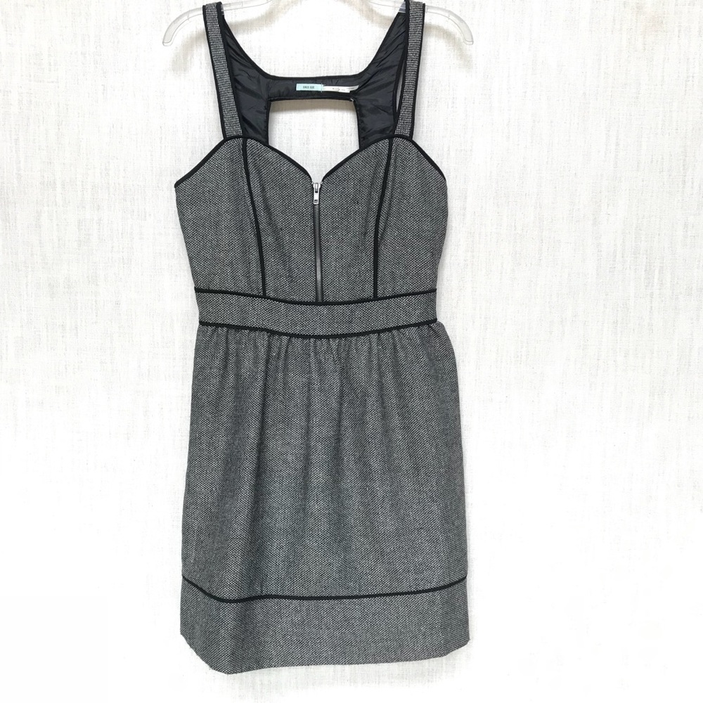 Urban Outfitters Herringbone Sleeveless Wool Dress